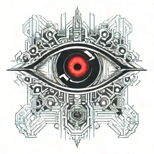 many red eyes  tattoo design idea