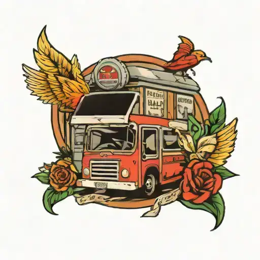 gas station memorial tattoo for grandfather  tattoo design idea