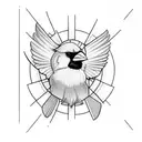 Cardinal tattoo design idea