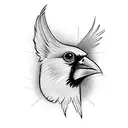 Cardinal tattoo design idea