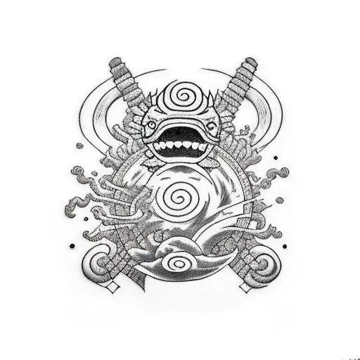 Naruto and tobi tattoo design idea