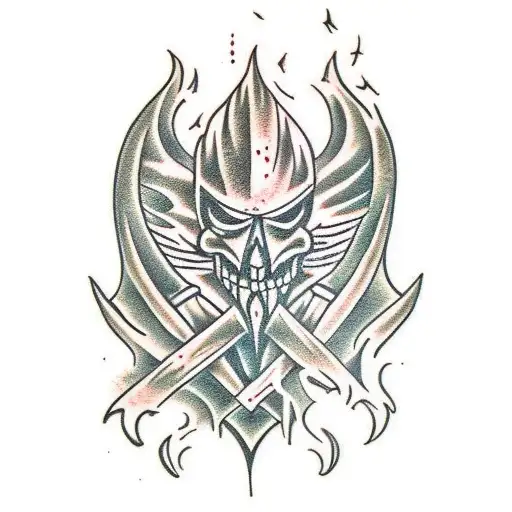 bonfire dark souls tattoo design idea
