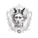 London 1800s dark cobbled tattoo design idea