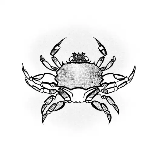 cancer crab tattoo design idea