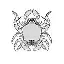cancer crab tattoo design idea