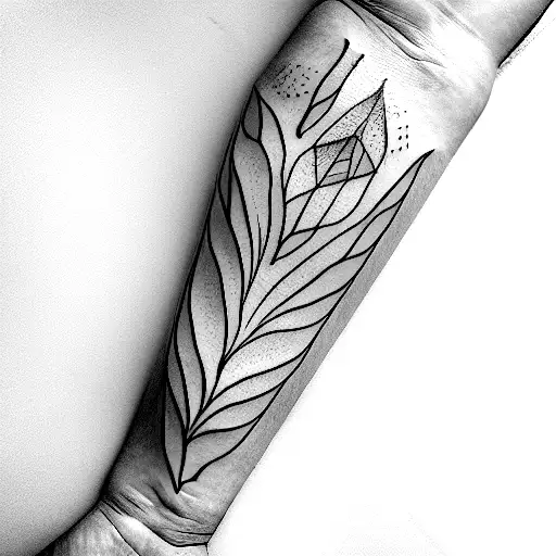 sparrow and lily tattoo design idea