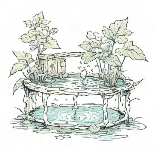 september water tattoo design idea