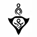 medical caduceus with handicap symbol tattoo design idea
