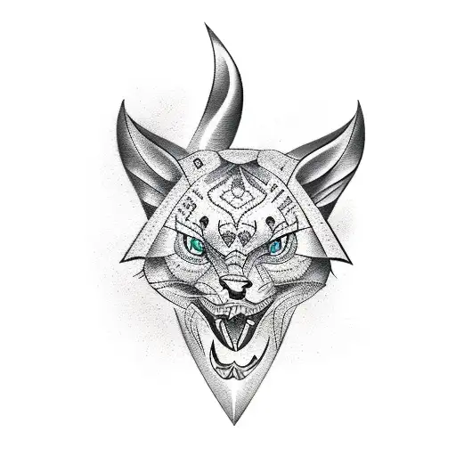 Scissors tattoo design idea