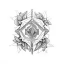 Scissor tattoo design idea