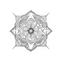 Scissor tattoo design idea