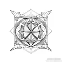 Scissors tattoo design idea