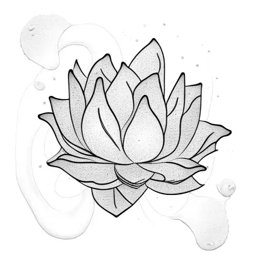 Black girl with lotus flowers shedding skin on rib cage tattoo design idea