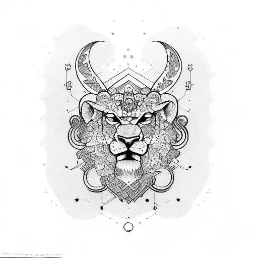 Leo and Libra tattoo design idea