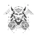 Leo and Libra tattoo design idea