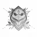 dad daughter  tattoo design idea