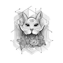 dad daughter  tattoo design idea