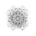 Alhambra outline tattoo design idea