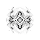 Alhambra outline tattoo design idea