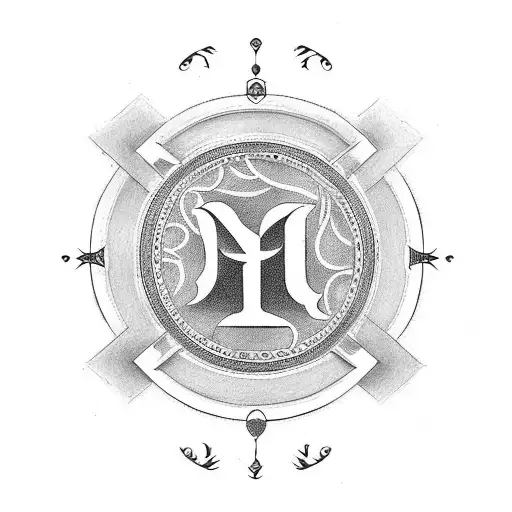2003 Roman numerals with satchell tattoo design idea