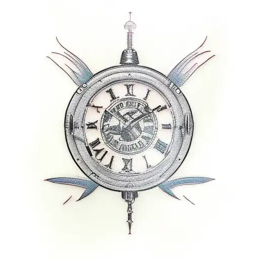2003 Roman numerals with satchell tattoo design idea