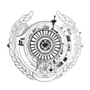 2003 Roman numerals tattoo design idea