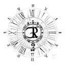 2003 Roman numerals tattoo design idea