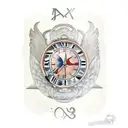 2003 Roman numerals with satchell tattoo design idea