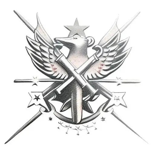 Red army soldier tattoo design idea