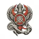 Roman empire symbol tattoo design idea