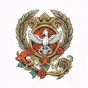 Roman empire symbol tattoo design idea