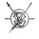 heart with a sword stabbing through it and a snake wrapped around it  tattoo design idea