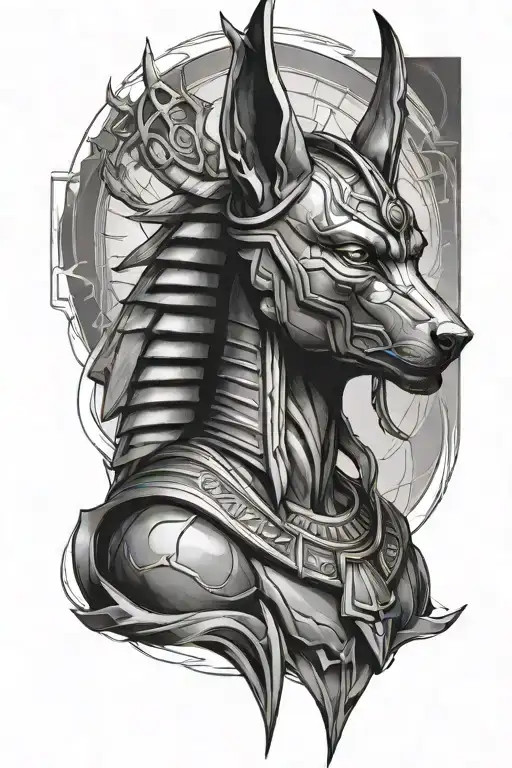 anubis tattoo design idea