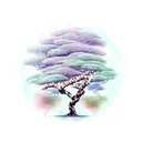 African tree tattoo design idea