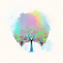 African tree tattoo design idea