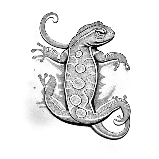 salamander tattoo design idea