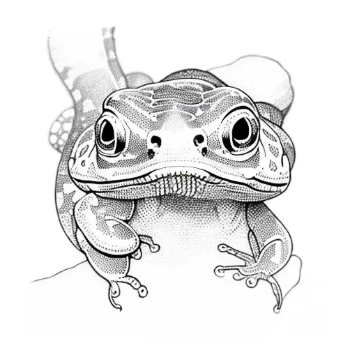 salamander tattoo design idea