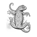 salamander tattoo design idea