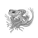 salamander tattoo design idea