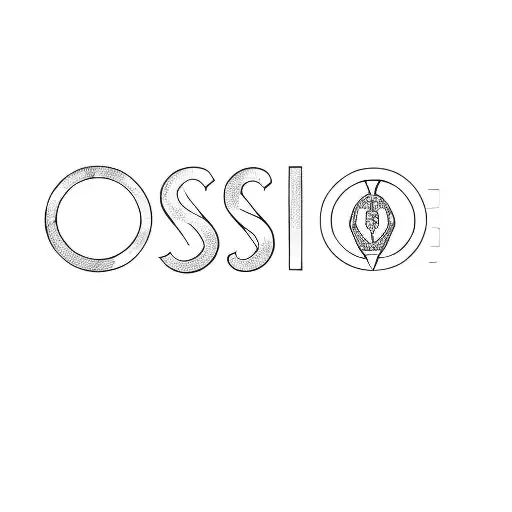 the logo for ossio and billionaire tattoo design idea