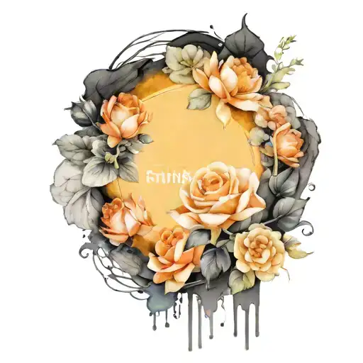 Toyota series 70 black color in the road leading towards tattoo design idea