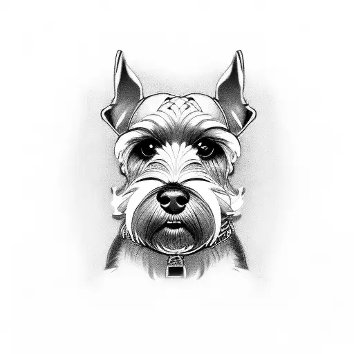 SCHNAUZER MINI tattoo design idea