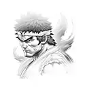 ryu street fighter tattoo design idea