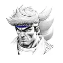 ryu street fighter tattoo design idea