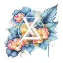 BTS x Seventeen logo hidden within tattoo design idea