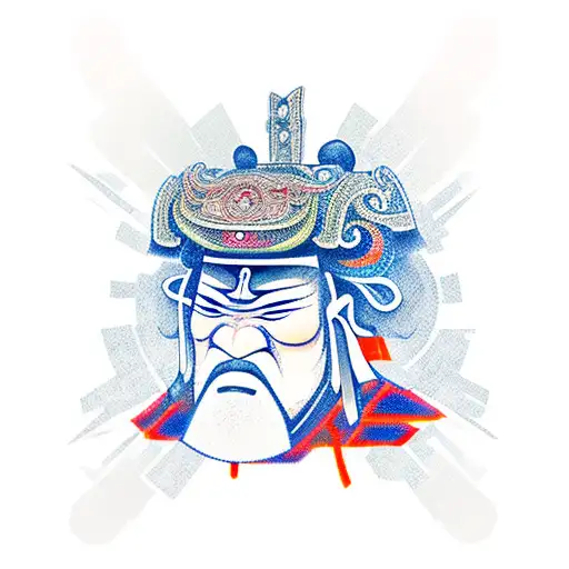 Samurai tattoo design idea