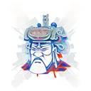 Samurai tattoo design idea