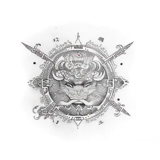 Libra Sagittarius Aries Leo  tattoo design idea
