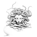 Medusa tattoo design idea