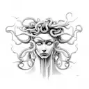 Medusa tattoo design idea